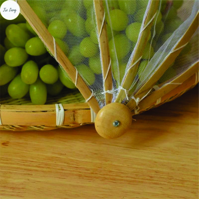 Lồng bàn tre, mẹt lồng bàn gấp gọn decor nhiều Size thân thiện với môi trường 42cm