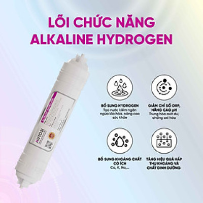 Lõi lọc nước - Hàng chính hãng Mutosi Số 8/9 - Lõi đúc - Alkaline Hydrogen