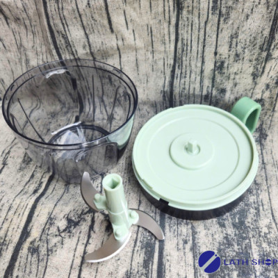 Dụng Cụ Băm Rau Củ Quả, Xay Hành Tỏi LocknLock 3 Lưỡi Dao Sắc Bén CKK313-650ml - Hàng Chính Hãng