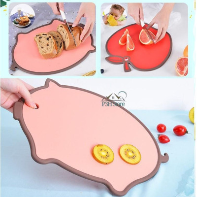 Thớt nhựa kháng khuẩn Lock&Lock viền Silicone nhiều hình dạng màu sắc CSC55