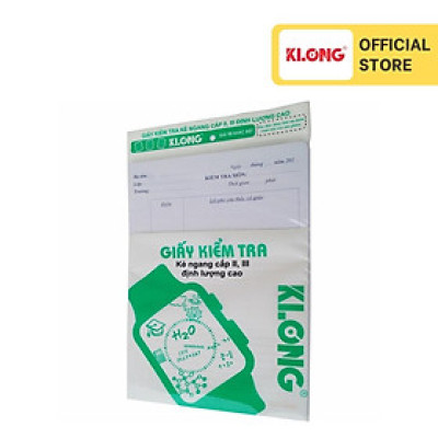 Giấy kiểm tra cấp II, III B5 50 tờ đơn 70/92; MS: 278