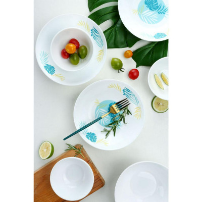 Đĩa Sâu Thuỷ Tinh Luminarc Diwali Hiwaii 25cm đựng thức ăn, kháng vỡ, cường lực - 1 cái - V4923