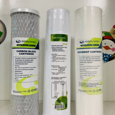 Combo 3 lõi lọc thay thế máy lọc RO P416 Easywell hàng nhập khẩu Đài Loan