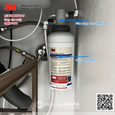 Lõi Lọc Nước 3M HF40-S Thay Cho Máy Lọc Nước 3M ICE140-S Hoặc 3M FF100 3MFF101 - Nhập Khẩu Mỹ, Hàng Chính Hãng 3M