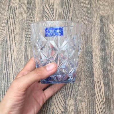 Bộ 6 cốc - cốc uống rượu tây, uống trà, uống nước 315ml, màu xanh và vàng