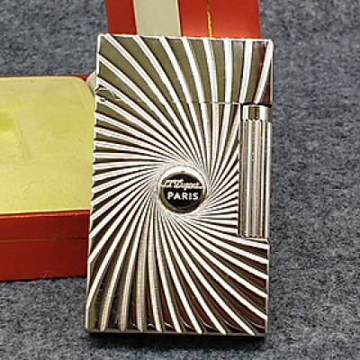 Vỏ Hột Quẹt Bật Lửa Upon Gas Đá D105T Họa Tiết Hoa Văn Vòng Xoáy Đồng Tâm Đẹp Độc Lạ - Dùng Gas Đá Cao Cấp