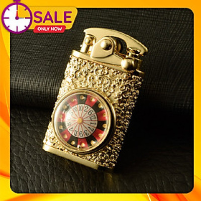 Vỏ Hột Quẹt Bật Lửa Xăng Zorro Z613 Thiết Kế Họa Tiết Vòng Xoay Roulette Đẹp Độc Lạ - Dùng Xăng Bấc Đá Cao Cấp