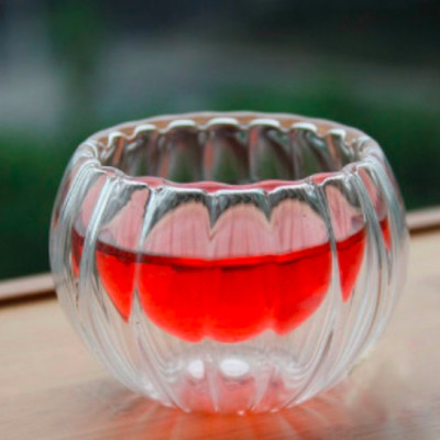 BỘ  6 CỐC THỦY TINH UỐNG TRÀ VÂN TRÁI BÍ - ANTH675