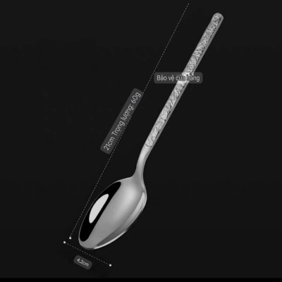 THÌA ĂN LUXURY SANG TRỌNG PHONG CÁCH HOA VĂN BẮC ÂU CAO CẤP - DÀI 21CM