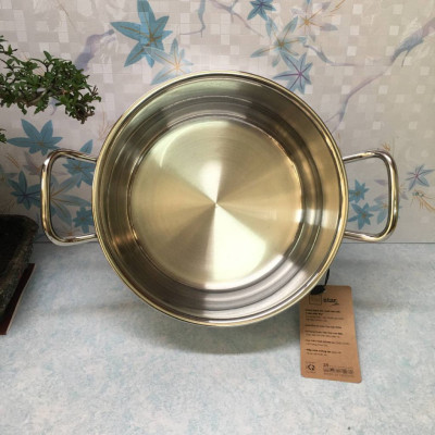Nồi inox 304 5 đáy nắp kính Fivestar 20cm - Hàng chính hãng