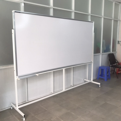 Bảng Di Động 02 Mặt Bút Lông Cao Cấp Bavico Trắng - KT 1.2x2.0m