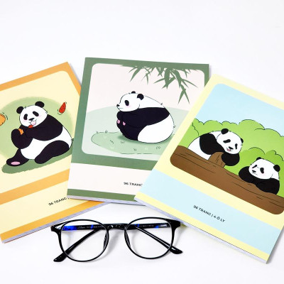 Tập Học Sinh Fluffy Panda - Miền Nam - 4 Ô Ly - 96 Trang 80gsm - The Sun 02
