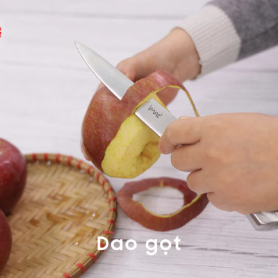 [HÀNG CHÍNH HÃNG] Bộ dao 3 đa dụng iMat Lưỡi thép cacbon  5Cr15 5Cr15 sắc, bền bỉ, cán dao làm bằng inox 430 không gỉ.