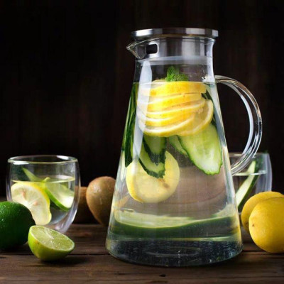 Bình nước thuỷ tinh siêu chịu nhiệt 120 độ C cao cấp 1.8 lít