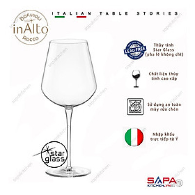 Bộ 6 Ly rượu Thủy Tinh Inalto 640ml  - Bormioli Rocco - Italy
