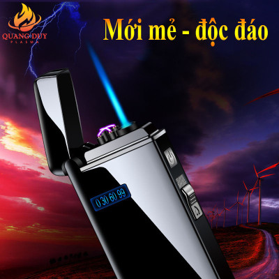 Bật lửa điện 2 chế độ vừa điện plasma vừa khò gas độc lạ