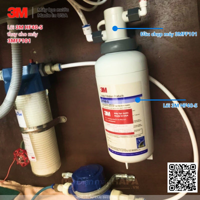 Lõi Lọc Nước 3M HF40-S Thay Cho Máy Lọc Nước 3M ICE140-S Hoặc 3M FF100 3MFF101 - Nhập Khẩu Mỹ, Hàng Chính Hãng 3M