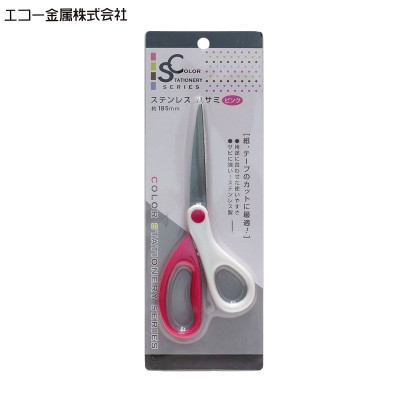 Combo 02 Kéo văn phòng không gỉ Echo Metal - Made in Japan (Giao màu ngẫu nhiên)