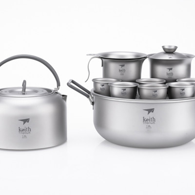 Bộ ấm pha trà Titanium Tea Set KEITH Ti3900