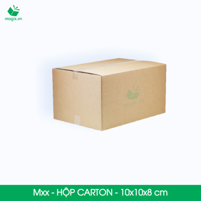 Hộp 10x10x8 cm - Combo 20 thùng hộp carton đóng hàng - tùy chọn chất lượng