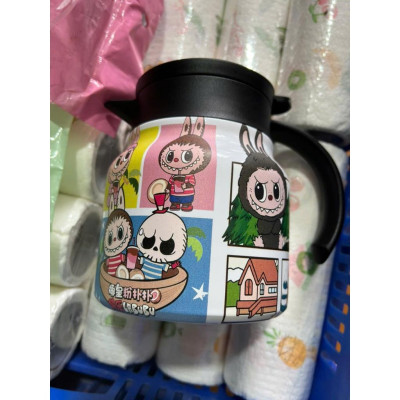 Ấm pha trà giữ nhiệt inox 800ml Linh Chi Bedding họa tiết LaBuBu hình ngộ nghĩnh đáng yêu cho bé