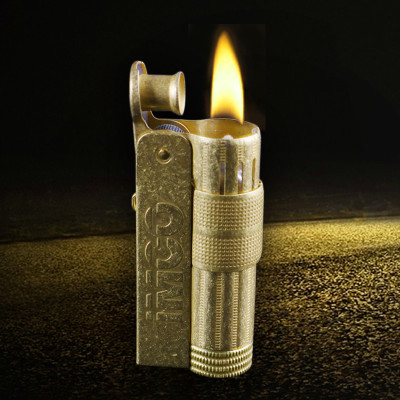 Vỏ Hột Quẹt Bật Lửa Xăng Đá Imco 6700A Bằng Đồng Thiết Kế Nhỏ Gọn Đẹp Độc Lạ - Dùng Xăng Bấc Đá Cao Cấp