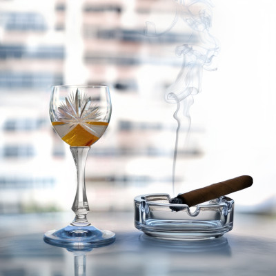 Bộ 6 ly rượu mạnh mài khuyết 065 ml Tiệp Khắc