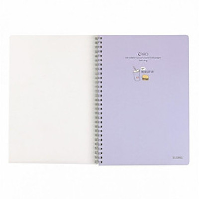 Vở lò xo kép Caro B5 bìa nhựa Klong- 120 trang; MS: 575