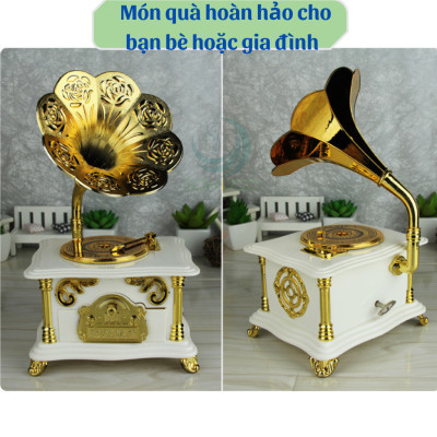 Hộp Nhạc Hoa Loa Kèn Cổ Điển Hộp Phát Nhạc Trang Trí Hình Hoa Loa Kèn Hộp Nhạc Vintage Hoa Loa Kèn Hộp Nhạc Hoa Nghệ Thuật – Phong Cách Retro Hộp Nhạc Decor Hoa Loa Kèn Sang Trọng