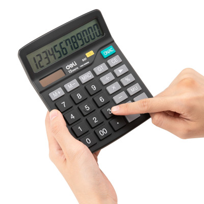 Máy tính để bàn 12 số Deli - 1 chiếc - E837-Chọn Màu