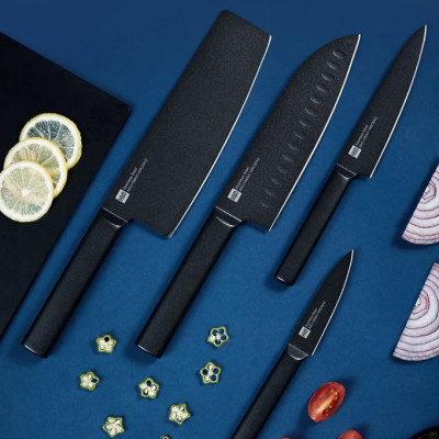 Bộ Dao Nhà Bếp Bằng Thép XIAOMI Huohou HU0076, Thép Không Gỉ Cao Cấp, 5 Món Kèm Hộp - Hàng Chính Hãng