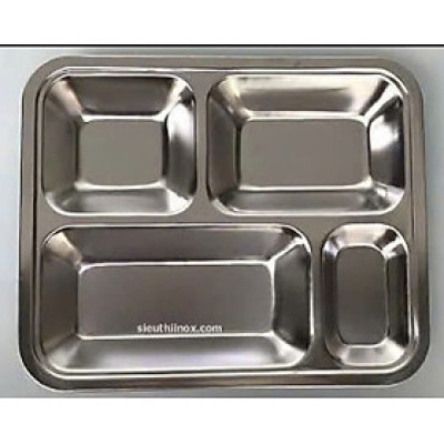 khay cơm GORILLA inox cao cấp 4 ngăn, 5 ngăn loại Trung