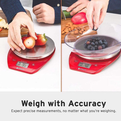 CÂN NHÀ BẾP ETEKCITY EK5150 RED Hàng Chính hãng