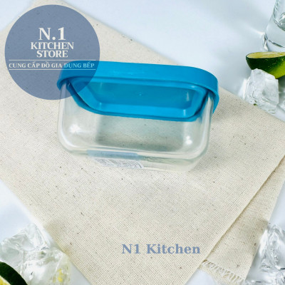 Hộp thủy tinh trữ đông Frigoverre chữ nhật 7x10 cm - 150ml - Bormioli Rocco Ý - Hàng chính hãng