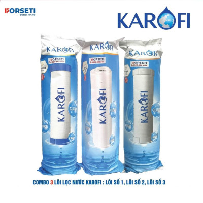 Combo 9 lõi lọc nước Karofi chính hãng dùng cho máy lọc nước Karofi KSI90 Plus ( Thetis KSP90) - Hàng Chính Hãng
