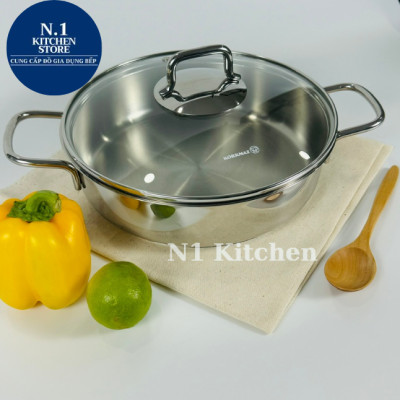 Nồi inox cao cấp Korkmaz Perla Thổ Nhĩ Kỳ ( 2.3 lít - 3 lít - 3,6 lít ) Bảo Hành 4 năm - A1833 - Hàng Chính Hãng