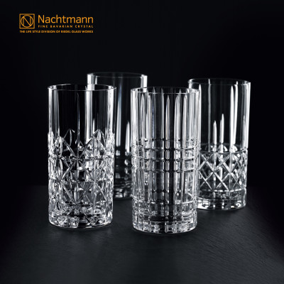 Bộ 4 ly pha lê cao Nachtmann Highland - Hàng chính hãng Đức
