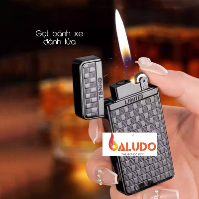 Vỏ Hộp Quet Bật Lửa Ga Đá TH-636 Có 2 Chế Độ Lửa, Ô Quan Sát Dung Lượng Ga