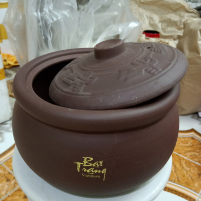 Niêu đất kho cá Bát Tràng loại nhỡ