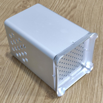 Ống cắm đũa vuông đơn inox304 tặng kèm chổi quét bụi hít nam châm mini tiện lợi