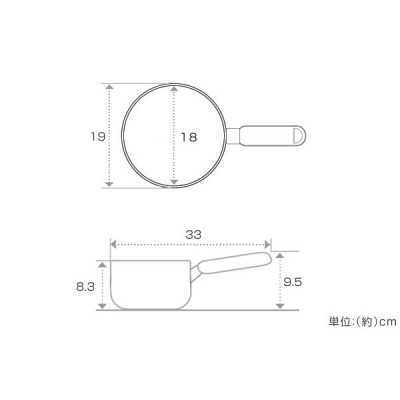 Nồi Quánh Inox/ Nồi Cán Dài 1.8L Tương Thích Với Mọi Loại Bếp