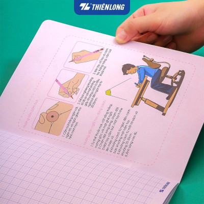 Combo 5/10 Tập học sinh chống lem 48 trang 4 ô ly vuông 2.5mm 120gsm Thiên Long NB-119/AK - PB Akooland - Mẫu ngẫu nhiên