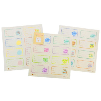 Bộ 24 Nhãn Vở A Cấp II - Linh Lan