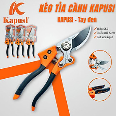 KÉO CẮT TỈA CÀNH KAPUSI – LƯỠI THÉP SK5 – THIẾT KẾ CHẮC CHẮN, CẮT ÊM TAY K8654