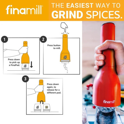 Máy xay gia vị FinaMill pin sạc (tặng khay khi mua máy)