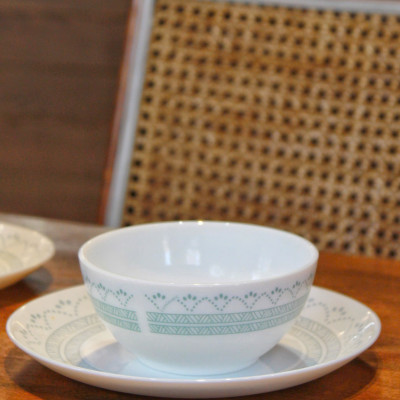 Bộ 6 Đĩa Chấm Thủy Tinh Luminarc Diwali Geomatric Blue 11cm - V6539 - Bộ 6 đĩa