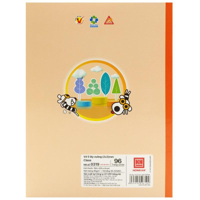 Tập Học Sinh Class Oringa Fun 5 Ô Ly Vuông 96 Trang 80gsm - Hồng Hà 0319 (Mẫu Sản Phẩm Giao Ngẫu Nhiên)