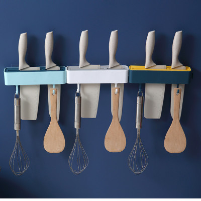 Kệ nhựa đựng dao dán tường có 2 móc - Chính hãng HENRYSA