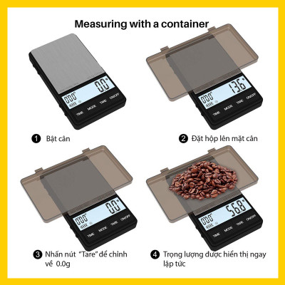 Cân điện tử mini pha chế cà phê