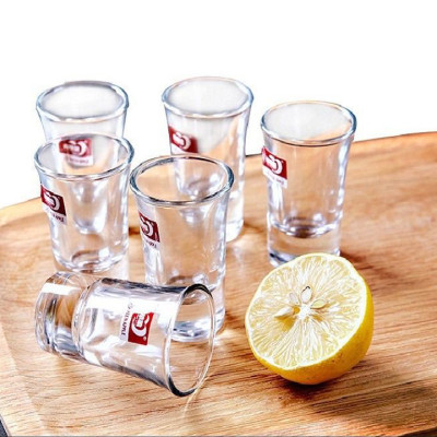 Bộ 6 Ly Uống Rượu Nhỏ 35ML Cao Cấp - Bộ 6 Chén Thủy Tinh Đế Dày Sáng Bóng - Cốc Uống Rượu Làm Từ Thủy Tinh Cao Cấp, Độ Tinh Khiết Cao, Siêu Trong